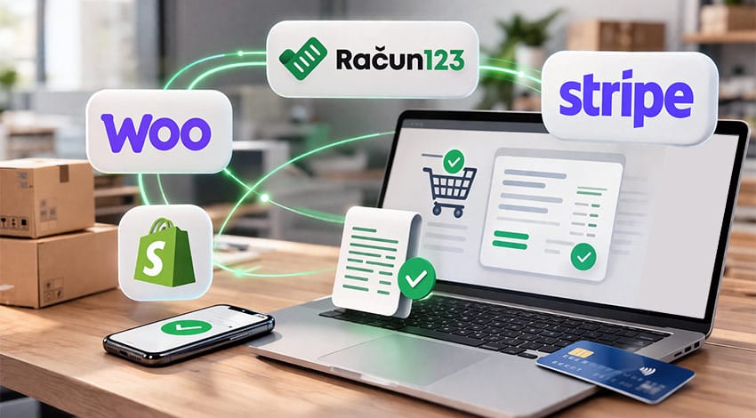 Izdajanje računov v spletni trgovini