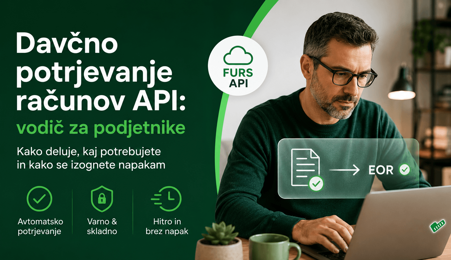 Podjetnik izdaja davčno potrjen račun prek mobilne POS blagajne na telefonu z aplikacijo Račun123.